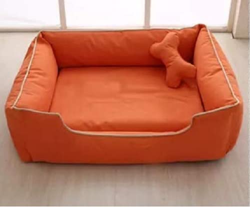 Gorgeous Velvet Fabric Quilted Reversible Ultra Soft Dual Sofa-Style Dog Bed with One Extra Pillow (Multicolor, Small) - Image 4