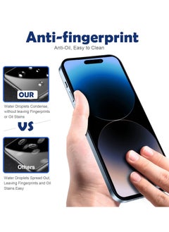 Houmt iPhone 14 Pro Screen Protector 9D Tempered Glass HD Clear Case Friendly Shatterproof Protection 6.1 inch  - Image 3