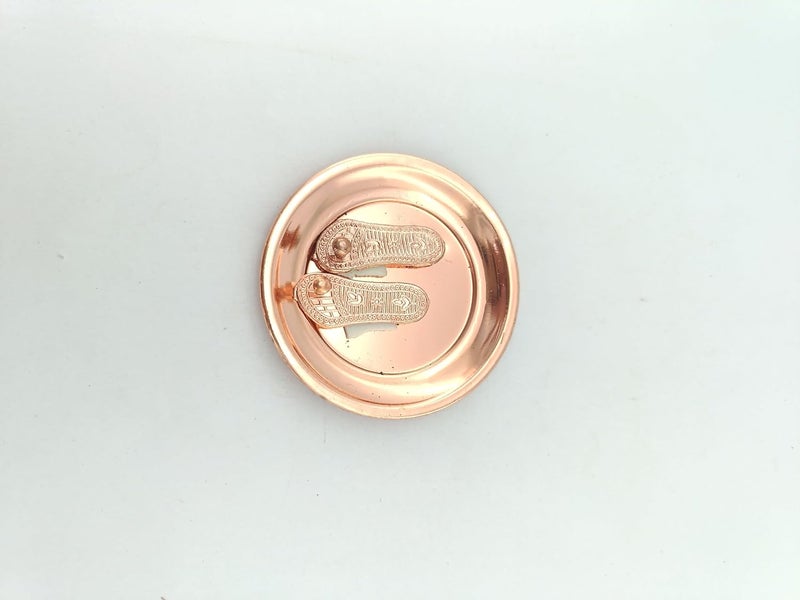 advancedestore Pack of 1Small Puja Plate Light Weight Brass Plate Thali for Pooja - Image 3