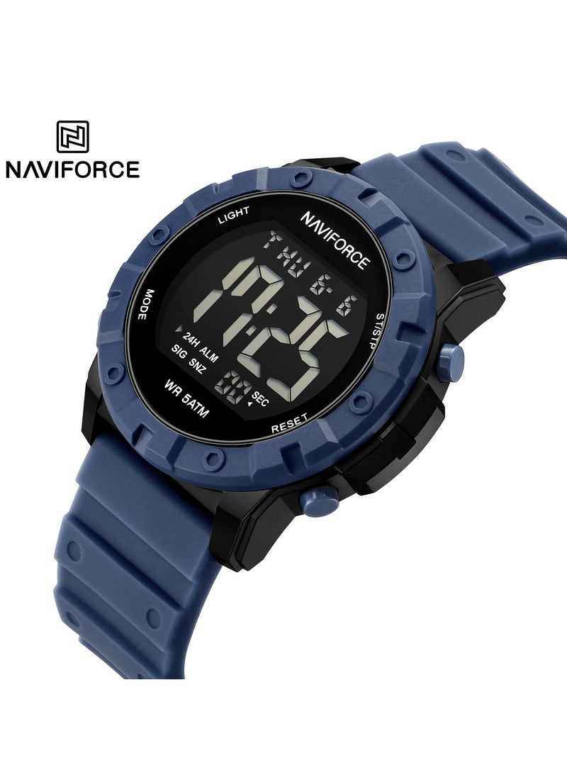 Mens Digital Sports Wristwatch with Quartz Battery Durable Strap Water Resistant Backlight Alarm Stopwatch and Multiple Function Display for Outdoor Fitness and Everyday Use
