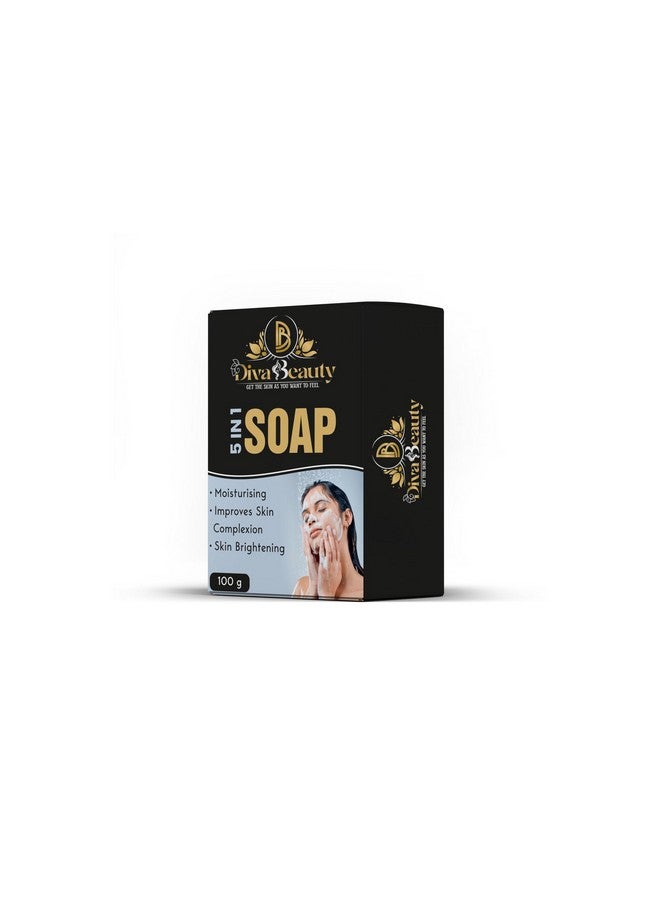 DIVA BEAUTY Ayurvedic Face Soap Natural Oils For Healthy & Protected Skin Shop Herbal Natural Parabenfree & Sulphatefree 100% Vegan (100 Gm) - Image 1