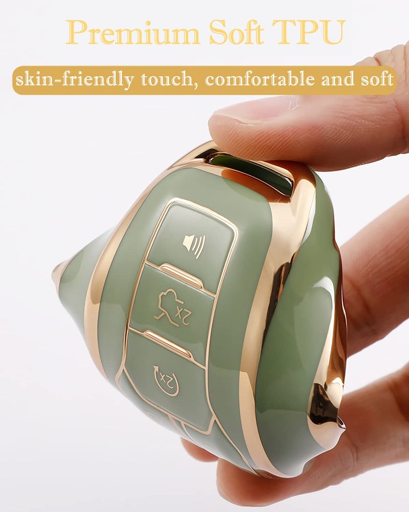 Cacacar for Ford Key Fob Cover, Premium Soft TPU Full Protection Key Fob Case for Ford Fusion Mustang F150 Edge Explorer Lincoln MKZ MKC MKX Smart Remote Key Protector,Size A-Black - Image 5