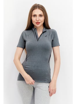 Asics Women Sportswear Fit Brand Logo Training Top, Grey  - Image 1