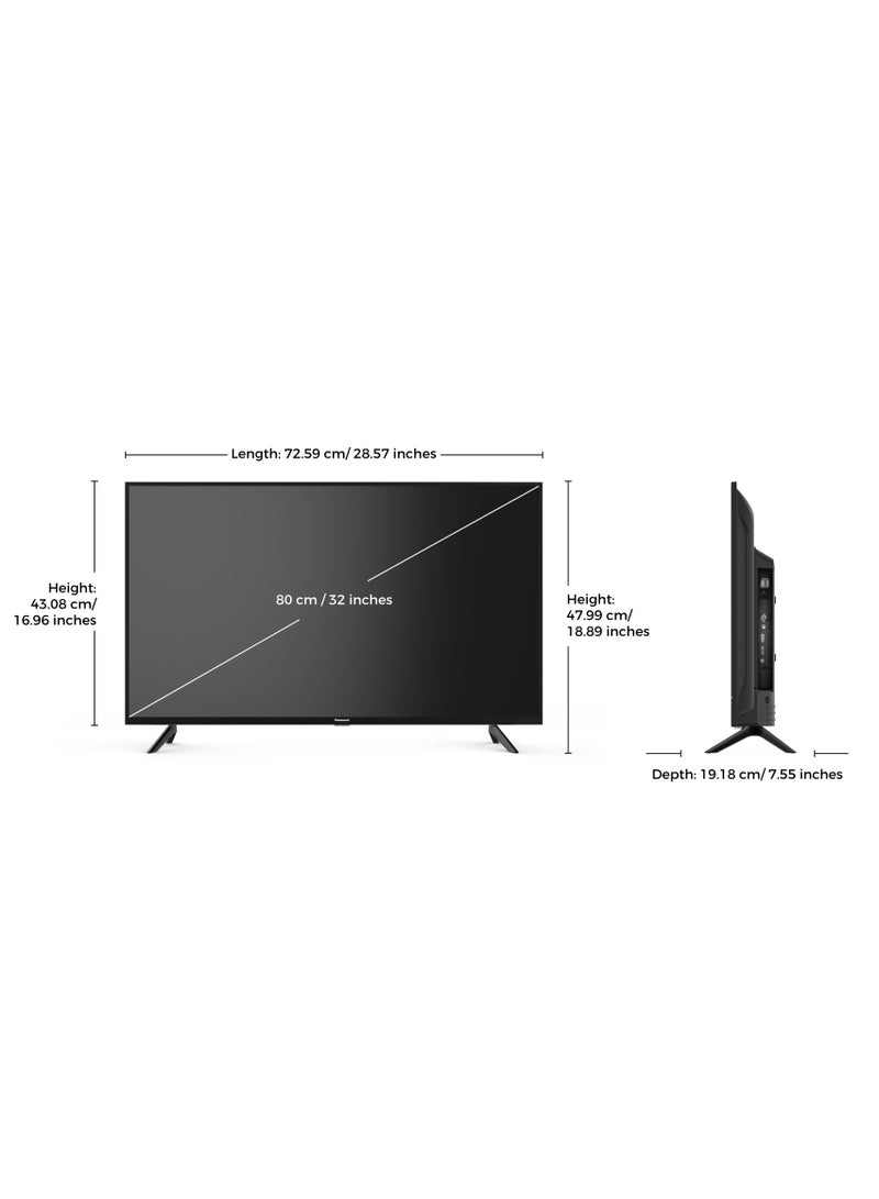 Dansat 32-Inch HD LED TV DTD32 Black Monitor DTD32 Black - Image 2