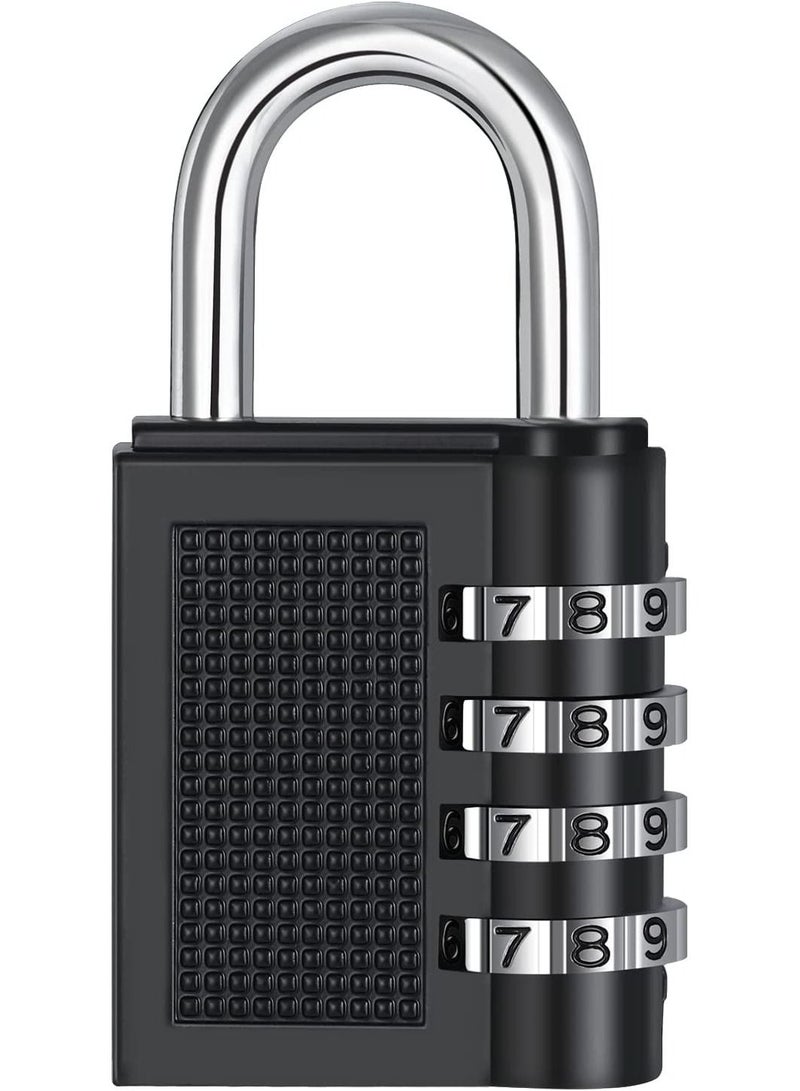 4 Digit Combination Lock Resettable Dial Combination Locker Lock for Gym and School Weatherproof Outdoor Hasp Combination Lock for Door Gates - Image 1