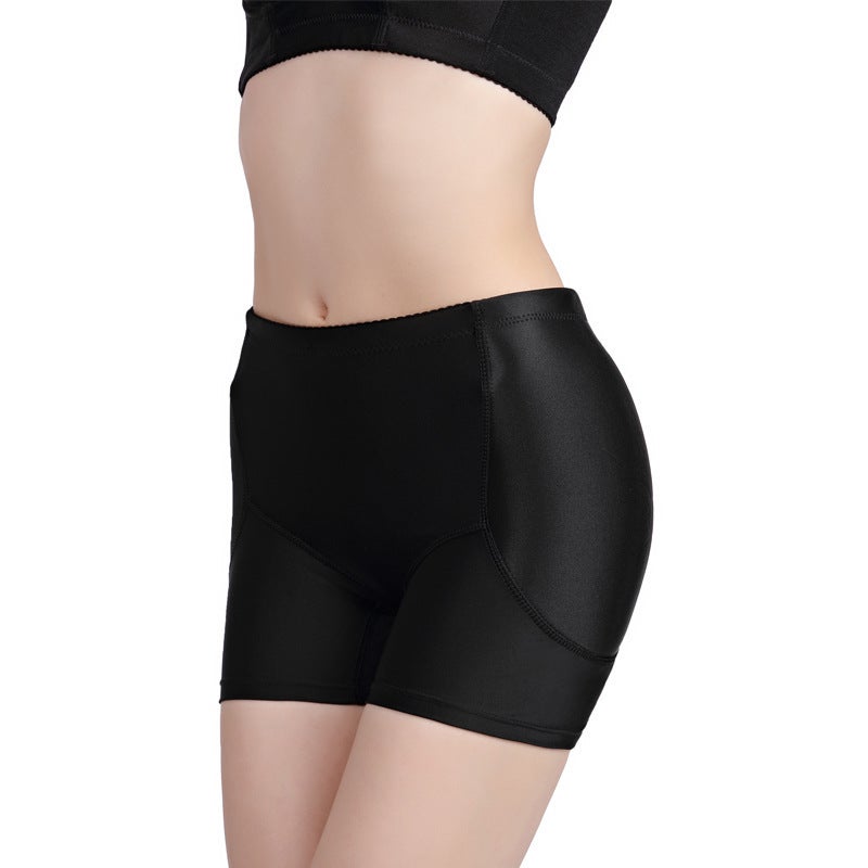 Womens Padded Hip Enhancer Seamless Panties Black - Image 4