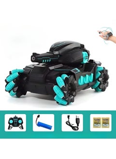 SARAQITA Sensing Stunt Rc Cars - 4 Wheel Drive Drift Stunt Remote Control Race Toy with Spray Launcher - 360° Rotation Remote Control Car for Boys & Girls Birthday Gift  - Image 1