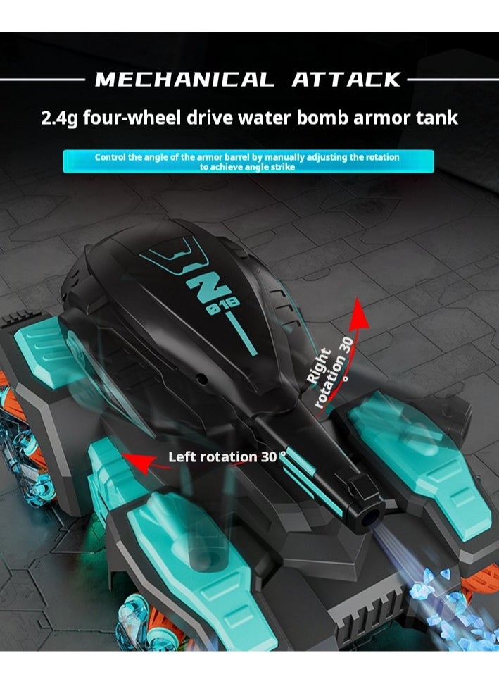 SARAQITA Sensing Stunt Rc Cars - 4 Wheel Drive Drift Stunt Remote Control Race Toy with Spray Launcher - 360° Rotation Remote Control Car for Boys & Girls Birthday Gift  - Image 4