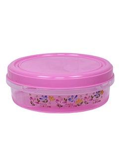 Kuber Industries Kuber Industries Floral Design Plastic 3 Pieces Food Saver Container Set 1000, 2000 & 3000 ML (Pink)  - Image 2