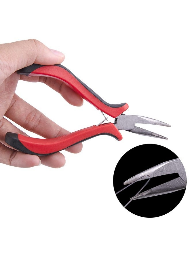 Duufin Duufin Hair Extensions Kit 500 Pcs Brown Micro Ring Beads 1 Micro Beads Plier 2 Hook Needle Pulling Loop 4 Plastic Alligator Hair Clips 1 Comb and 2 Bags Black Mini Rubber Hair Elastic - Image 3