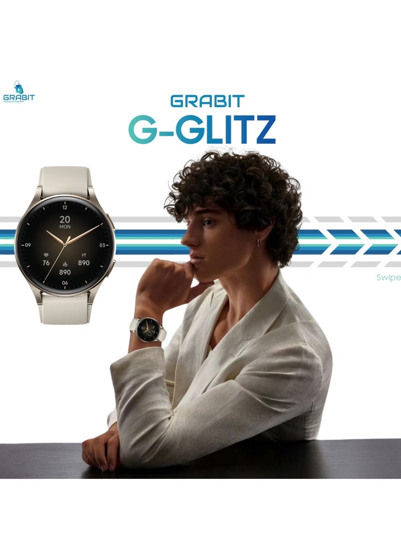 GRABIT G-GLITZ Smartwatch – 1.32” AMOLED, Alexa Voice, Bluetooth Calling, 110+ Sports, Heart & Women’s Health Tracking  - Image 5