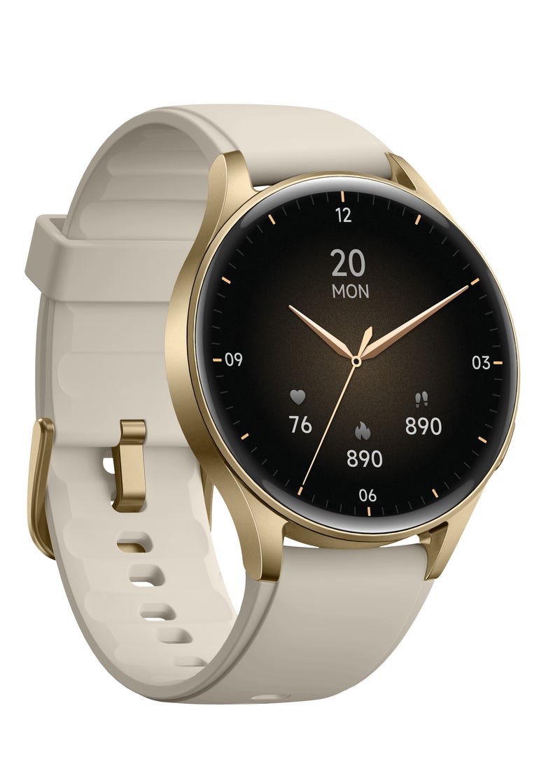 GRABIT G-GLITZ Smartwatch – 1.32” AMOLED, Alexa Voice, Bluetooth Calling, 110+ Sports, Heart & Women’s Health Tracking  - Image 1