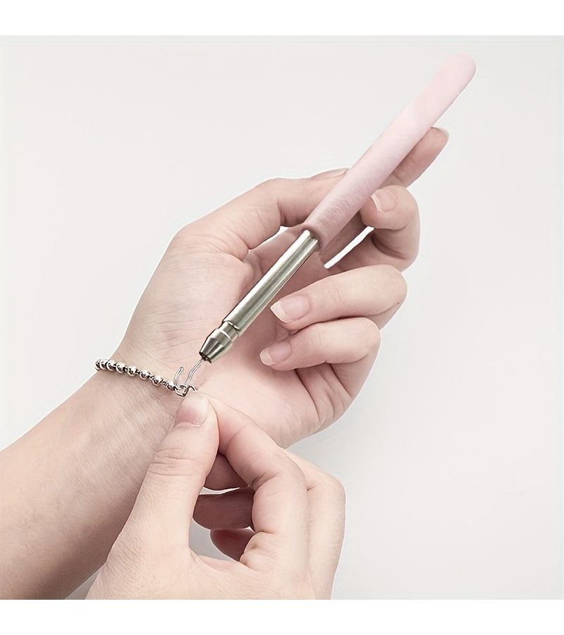 Light Green Stainless Steel Bracelet Necklace Buckle Opener Tool Durable Jewelry Helper Quick Release On The Go - Image 1