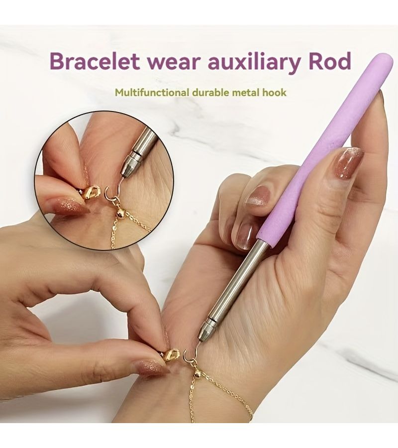 Light Green Stainless Steel Bracelet Necklace Buckle Opener Tool Durable Jewelry Helper Quick Release On The Go - Image 2