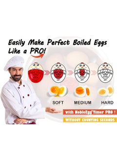 Nobleegg  Egg Timer Pro | Soft Hard Boiled Egg Timer That Changes Color When Done | No Bpa, Certified