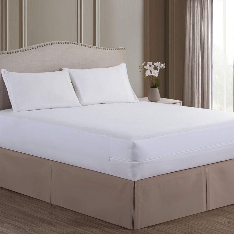 بيد بج بلوكر حظر حشرة الفراش FRE146 غطاء مرتبة Twin XL White - Image 2