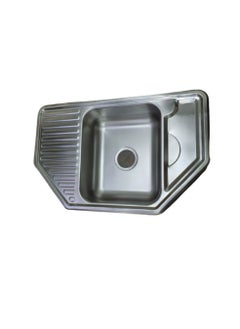 HAR & Unex Stainless Steel Sink, Angle Type, size: 77.50X49.50 cm. with Drain Fitting Kit  - Image 2