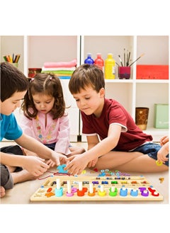 SYOSI Montessori Maze Toys for Kids Magnetic Color and Number Maze Toy Early Education Toys for 3-6Years Old Wooden Magnetic Puzzles Board Toddler Counting Matching Activities Fine Motor Skills Toys  - Image 3