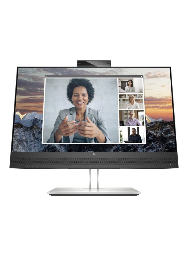 HP شاشة اتش بي E24m جيل رابع بدقة FHD (1920 x 1080) بوصة, مضادة للتوهج ، كاميرا (5 ميجابكسل) ، ميكروفون (مع إلغاء الصدى) ، 2 مكبرات صوت ، IPS ، ضبط الارتفاع / الإمالة / الدوران / المحور أسود وفضي - Image 2