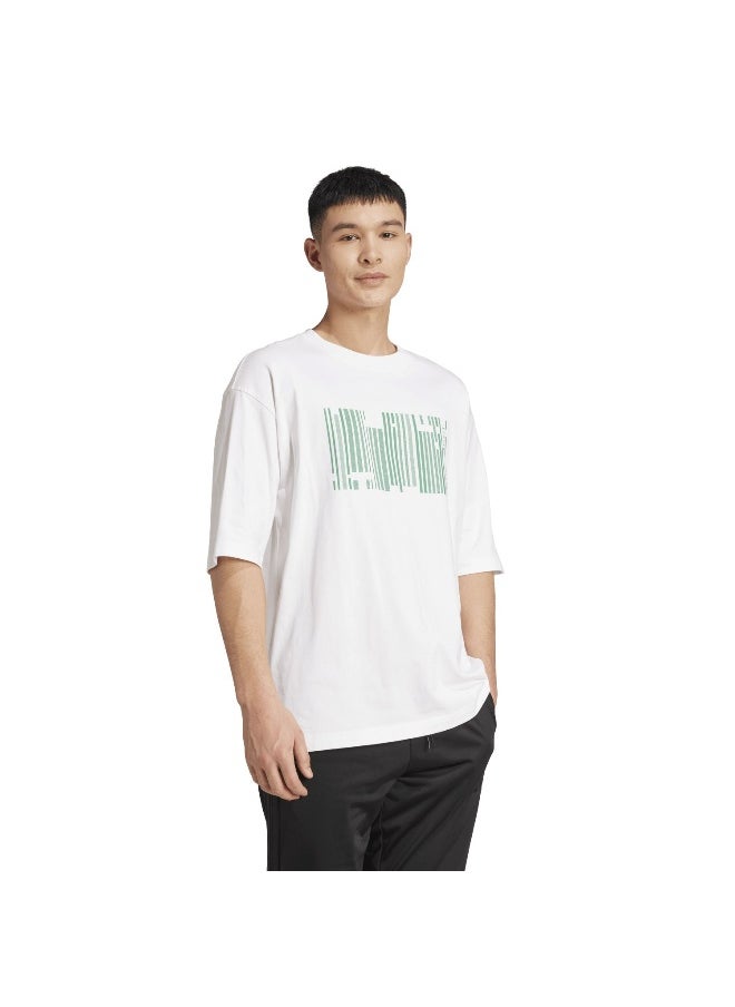 Adidas Adidas U Hot Gfx T White Training T-Shirts For Unisex Xs  - Image 4