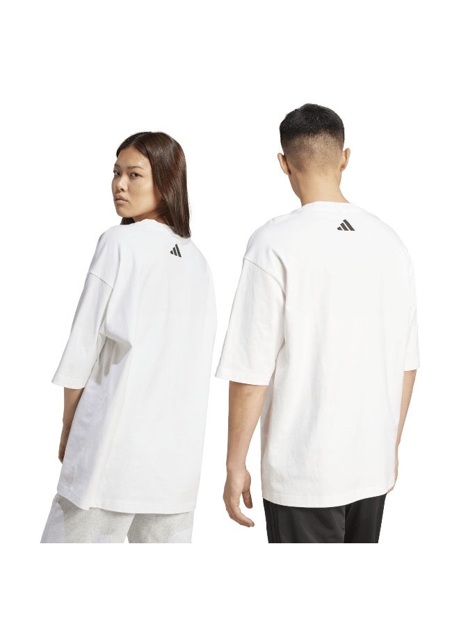 Adidas - Adidas U Hot Gfx T White Training T-Shirts For Unisex Xs - Image 1