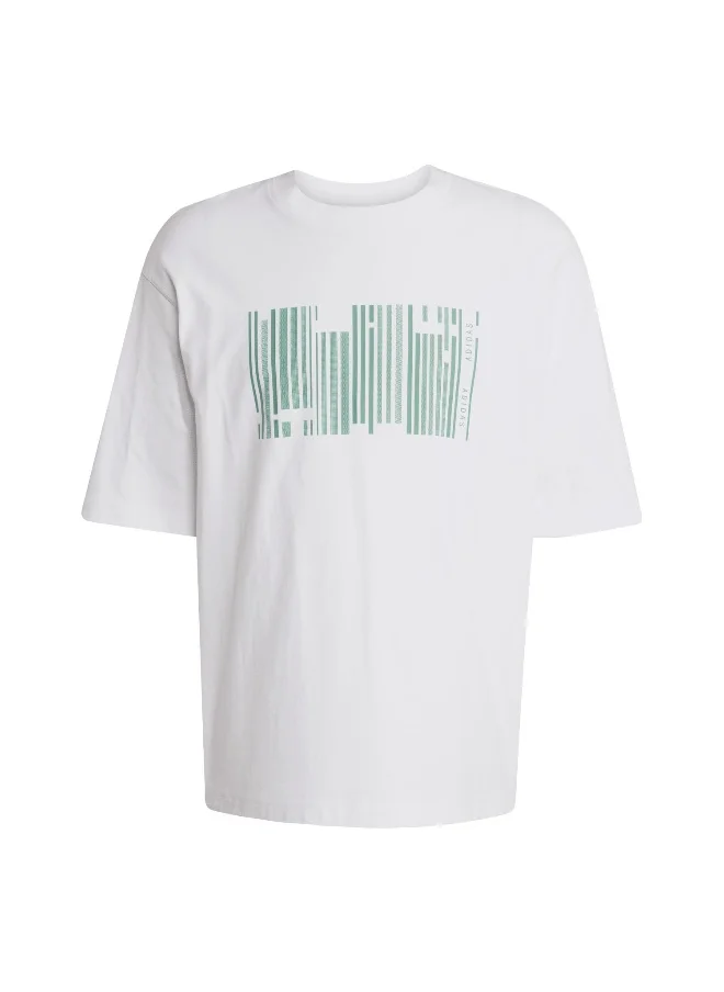 اديداس Adidas U Hot Gfx T White Training T-Shirts For Unisex Xs