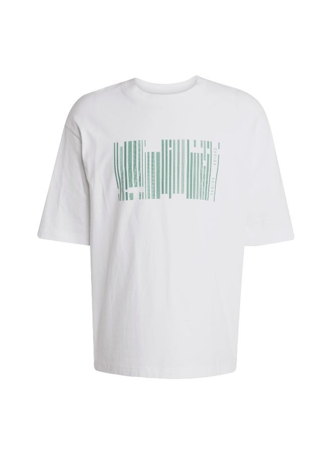 Adidas Adidas U Hot Gfx T White Training T-Shirts For Unisex Xs  - Image 1