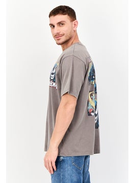 MARVEL Men Crew Neck Short Sleeve Graphic Print T-Shirt, Grey  - Image 4