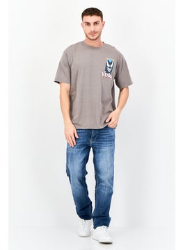 MARVEL Men Crew Neck Short Sleeve Graphic Print T-Shirt, Grey  - Image 2