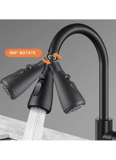 Best Choice Products 3 Function Sink Faucet Extender, Kitchen Faucet Sprayer Head Replacement, Kitchen Swivel Spray Spout Part Connector,Faucet Sprayer Nozzle, Rotating Robotic Arm Faucet Extension  - Image 4
