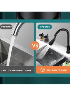 Best Choice Products 3 Function Sink Faucet Extender, Kitchen Faucet Sprayer Head Replacement, Kitchen Swivel Spray Spout Part Connector,Faucet Sprayer Nozzle, Rotating Robotic Arm Faucet Extension  - Image 3