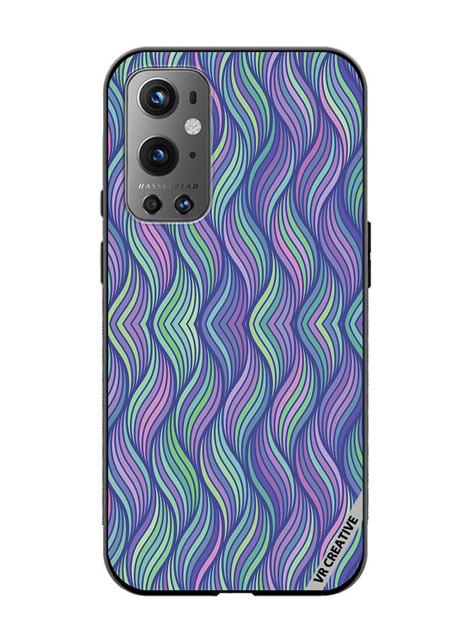 VR CREATIVE Protective Case Cover For OnePlus 9 Pro Strips Design Multicolour - Image 1