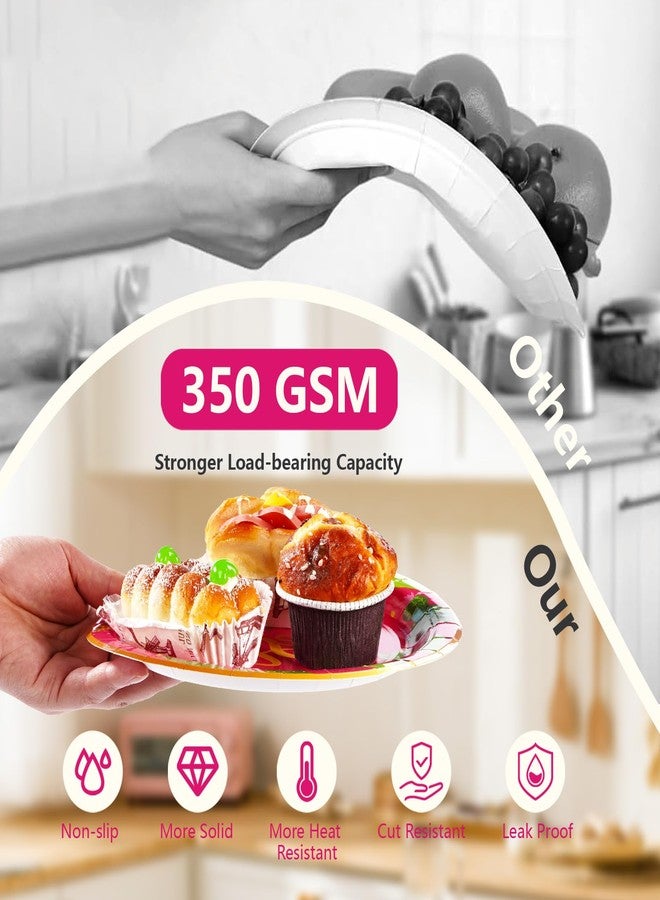 Grencian 96Pcs Final Fiesta Bachelorette Party Decorations Hot Pink Mexican Cactus Plates and Napkins Tableware Sets Mexican Taco Themed Party Supplies for Cinco De Mayo Let’s Fiesta Party Favors Serves 24 - Image 3