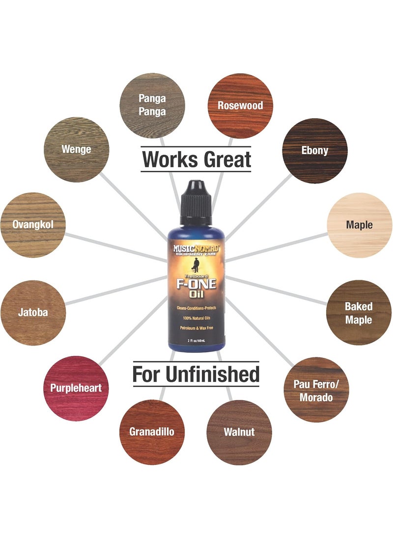 MusicNomad MusicNomad FONE Fretboard Oil Cleaner  Conditioner 2 oz MN105  - Image 2