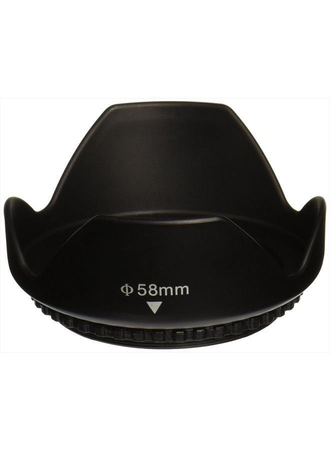 Vivitar 58mm Pro Digital Tulip Hard Lens Hood