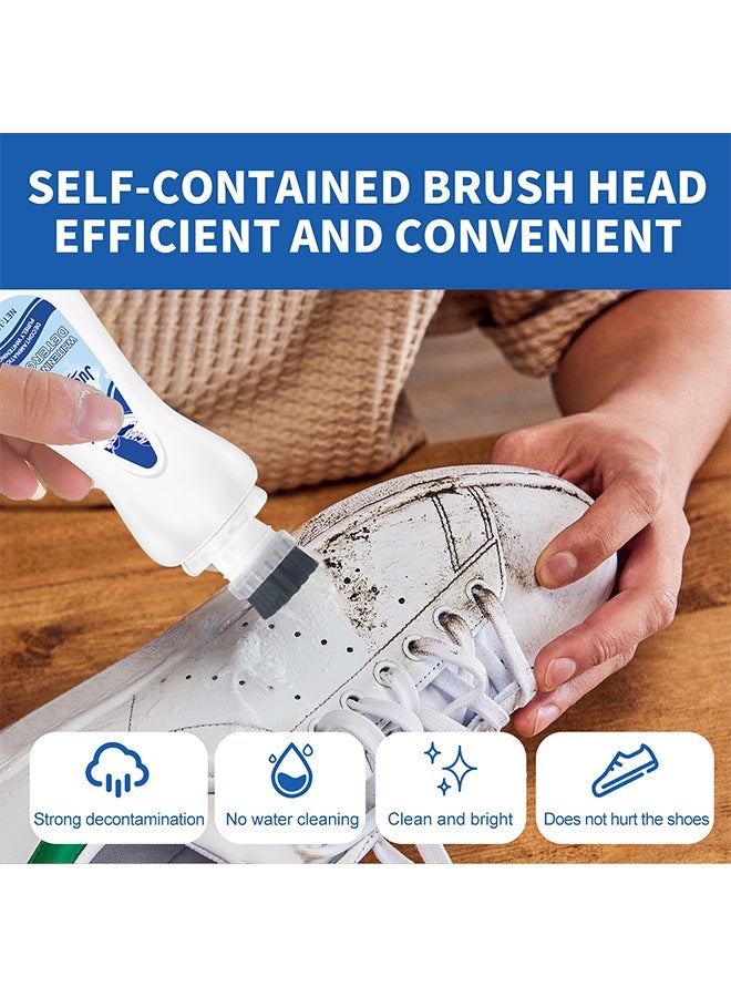 JUE-FISH Shoe Whitener Detergent，White Colour Restorer For sneakers，canvas & leather shoes，Instant Shoe Whitening Polish for a Brighter & Cleaner Look（100ml） - Image 5