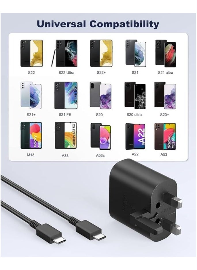 ELTRAZONE 45W USB-C Super Fast Charging PD Charger – Compatible with Samsung Galaxy S24, S23, S22, S21, S20 Ultra, S24+, S23+, S22+, A56, A36, A55, A26 – Type-C Power Adapter - Image 2