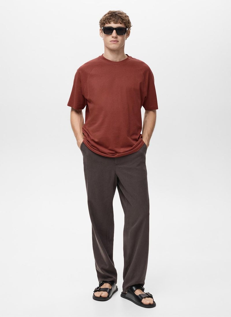 Mango Man Relaxed-Fit T-Shirt  - Image 4