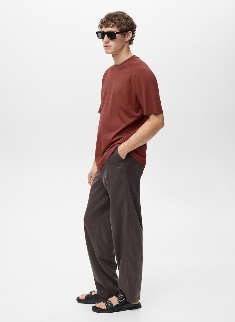 Mango Man Relaxed-Fit T-Shirt  - Image 3