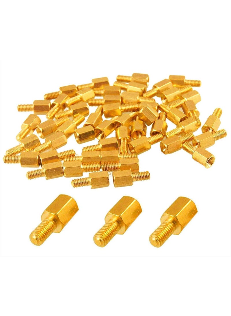 SamIdea SamIdeaTM 50PCS M3x66mm Male to M3 Female Hex Head PCB Standoffs Spacers 12mm Length  - Image 1
