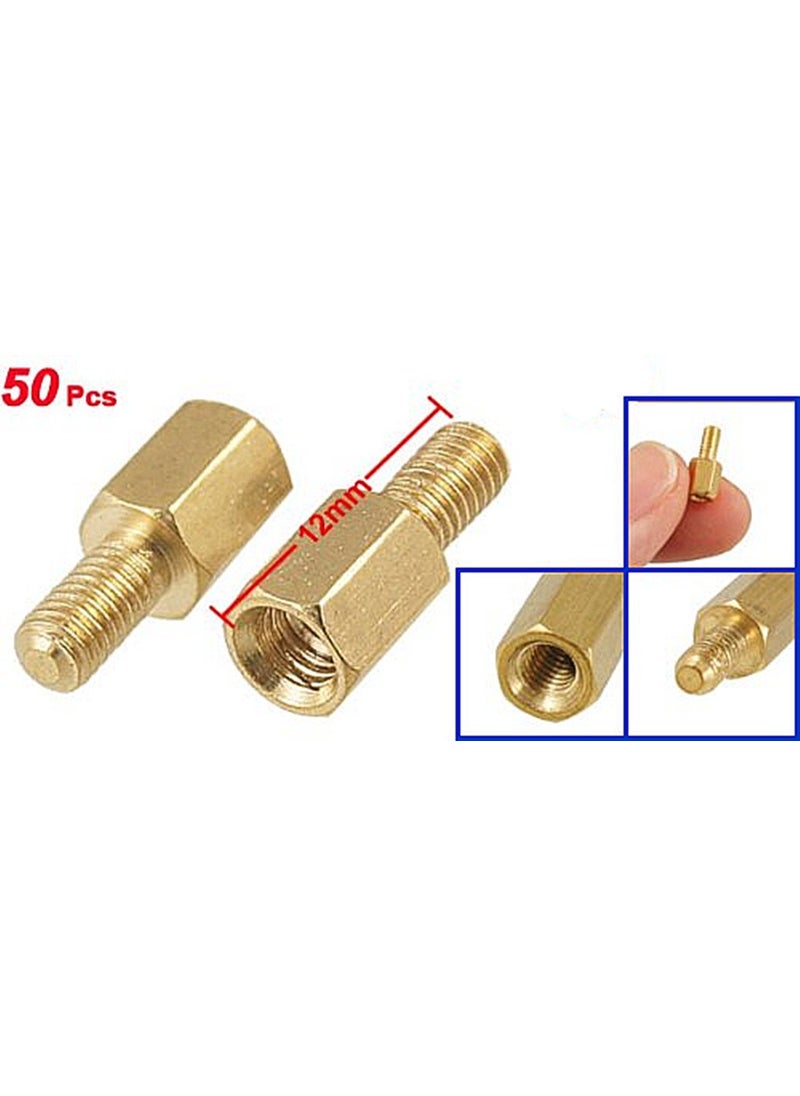 SamIdea SamIdeaTM 50PCS M3x66mm Male to M3 Female Hex Head PCB Standoffs Spacers 12mm Length  - Image 3