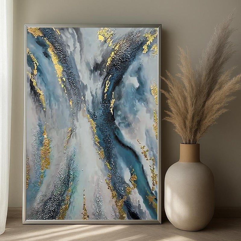 Marktna Modern design canvas print with a hollow frame, size (40×60), one piece - Image 1