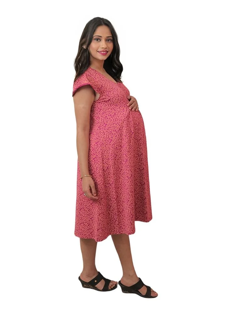 TUMMY Organic cotton maternity casual dress