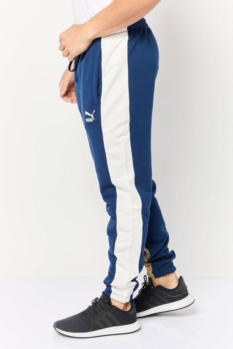 PUMA Men Sportswear Fit Running Sweatpants, Navy Blue  - Image 3