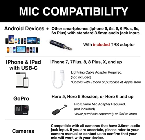 !Solid Solid Clip On Lavalier Lapel Microphone 2 Pack Set for iPhone and Android Vlogging, Interview, Selfie Videos - Image 5
