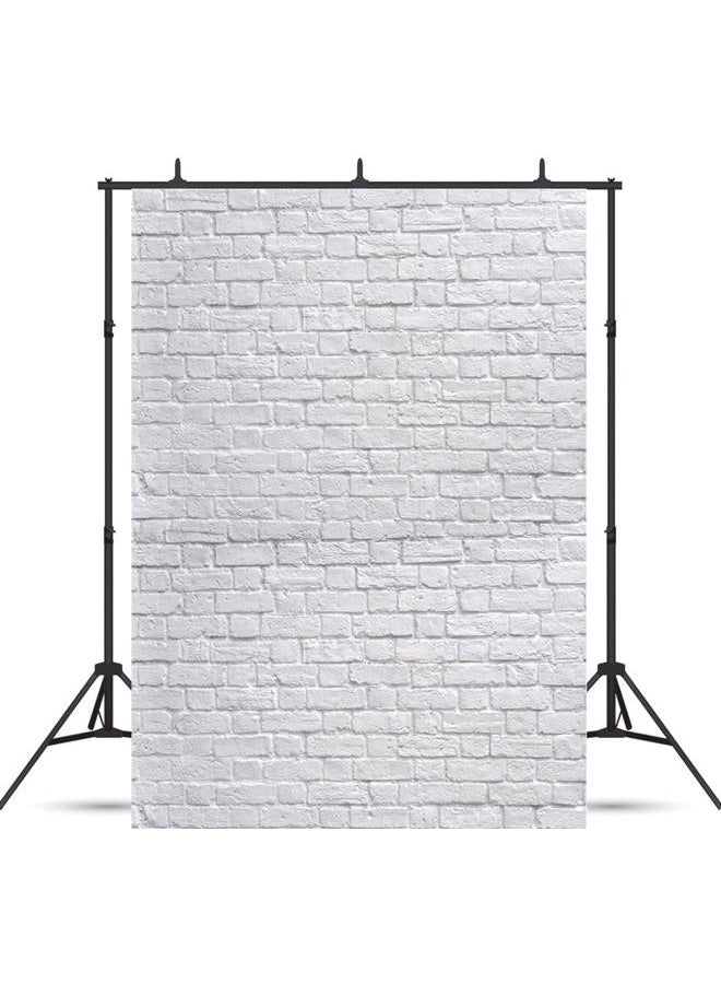 SJOLOON 5X7ft White Brick Wall Backdrop White Brick Photo Backdrop Thin Vinyl Photography Backdrop Background Studio Prop 10931 - Image 2