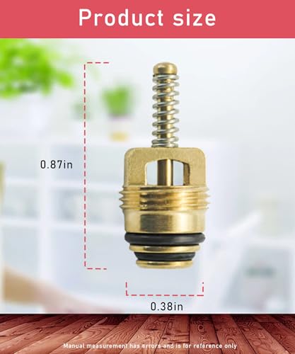 GIBACAD 25PcsStandard M10 Brass AC Schrader Valve Core BAS03009 Compatible With GM 10245619 MT0065 59356 Chrysler 4882331 And More Vehicles AccessoriesReplace 134A R12 Systems - Image 3