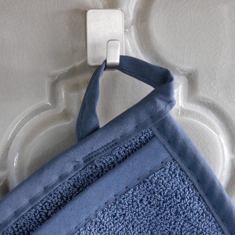 Ritz Terry Pocket Mitt & Hot Pad: Unparalleled Heat Resistant  Durable 100% Cotton - Ergonomically Designed for Optimal Grip - Machine Washable  Perfect for Your Kitchen - Federal Blue/Paprika  4-Pk - Image 4