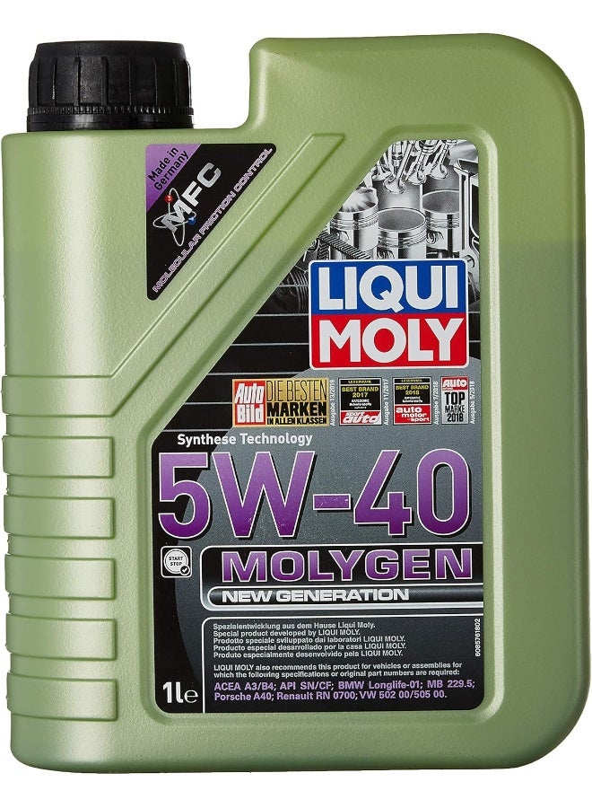 LIQUI MOLY Liqui Moly Molygen 5W40 New Generation Engine Oil 1 Litre - Image 1