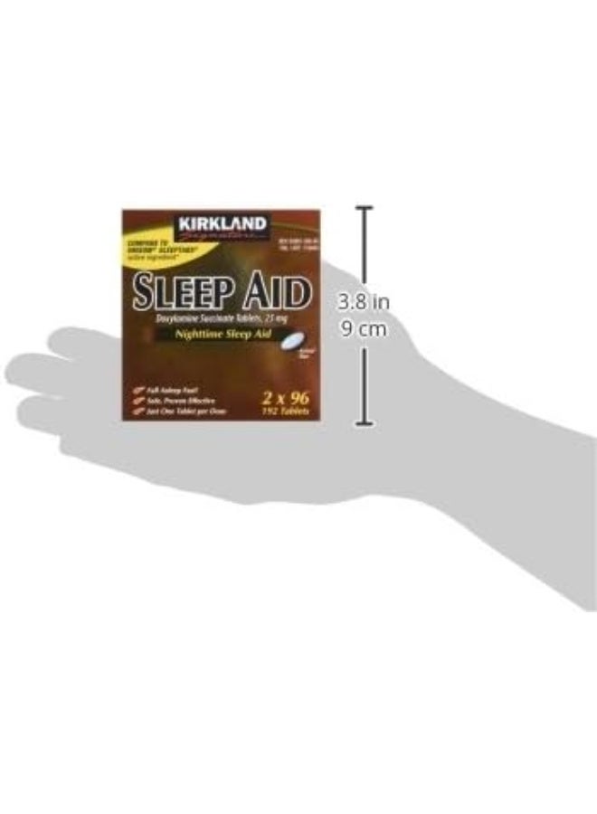 Kirkland Signature Kirkland Signature Sleep Aid Doxylamine Succinate 25 Mg, 2 pack (192 Tablets)  - Image 2
